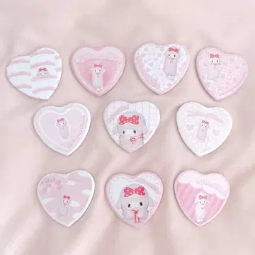 산리오 마이 스위트 피아노 하트형 캔뱃지 컴프 세트 퓨로랜드