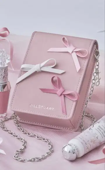 JILLSTUART 리본 포함 파우치 핑크