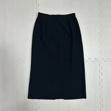 블랙 포멀 슬릿 롱 스커트 모드