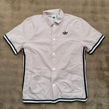 adidas 스트라이프 반팔 셔츠 S