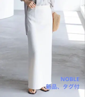 NOBLE [세탁 가능] 컴포트 저지 라이크 타이트 스커트 4