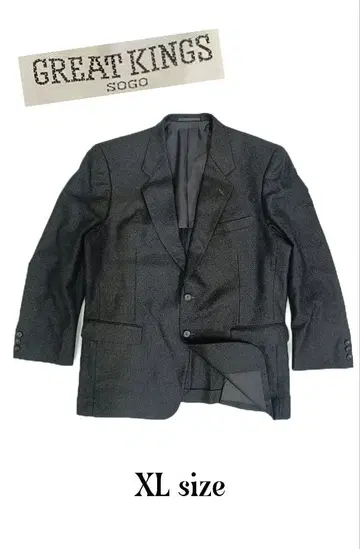 [ GREAT KINGS ] 차콜 그레이 앤티크 자켓 XL 사이즈 j96