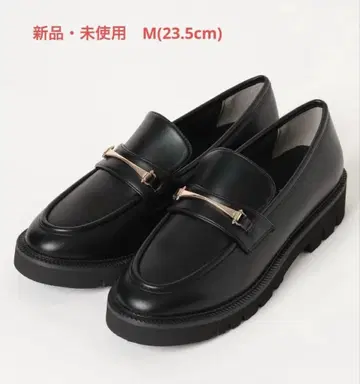 [미사용 새상품] 글로벌 워크 에어카루 탱크 밑창 로퍼 블랙