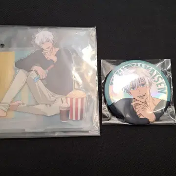 SEGA 세가 럭키 쿠지 주술회전 F상 아크릴 스탠드 고죠 사토루 캔뱃지