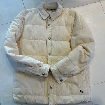 ZAPA 아이보리 코듀로이 퀼팅 자켓