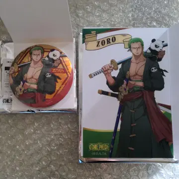 원피스 무기와라 스토어 상하이 오리지널 클리어 카드 캔뱃지 조로