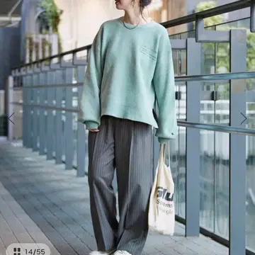 베이직 재고 심플리시티 로고 니트 니트