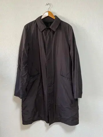 유나이티드 애로우즈 다크 브라운 스텐카라 코트