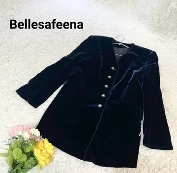 벨사피나 [ M ] 벨벳 자켓 어깨 패드 골드 버튼 아우터 겉옷