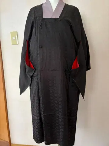 순수 실크 블랙 도교 나가오 코트 미착용