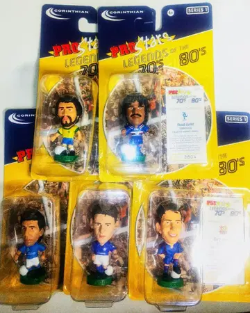 레어 피규어 축구 코린시안 프로스타즈 70s 80s 5체 세트