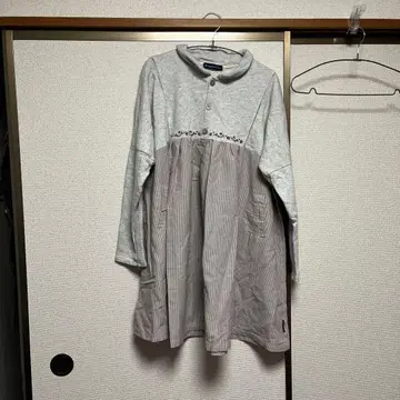 drugstore's 그레이 스트라이프 튜닉