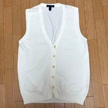 [컨디션 최상] 라르디니 LARDINI 니트 베스트 이탈리아제 화이트