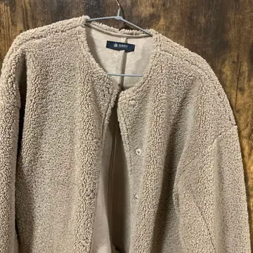 나노 유니버스 보아 자켓 베이지