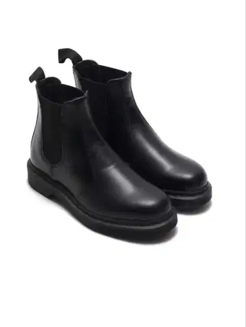 닥터마틴 블랙 사이드 고어 부츠 가죽