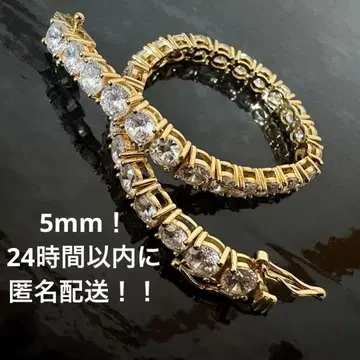 5mm!! 17cm 모이사나이트 S925 테니스 팔찌