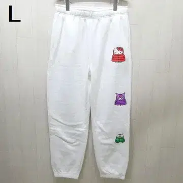 에어로포스텔 헬로 키티&프렌즈 스웨트 팬츠 L 화이트