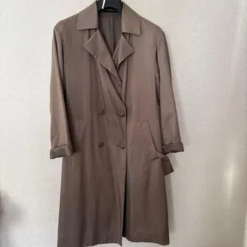 유니클로 그레이 계열 더블 브레스트 코트 M 사이즈