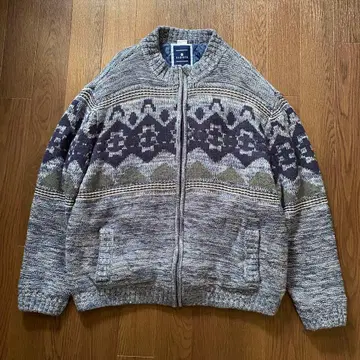 BABISTA 니트 자켓 노르딕 퀼팅 유로 00s