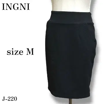 J-220 잉그 심플 턱 베이직 미디엄 기장 포멀 타이트 스커트