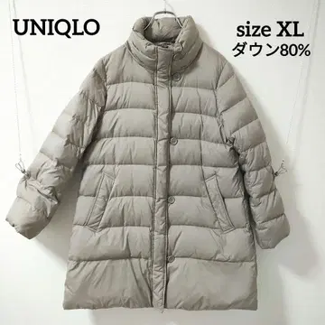 UNIQLO 다운 코트 그레이지 size XL 다운 80%