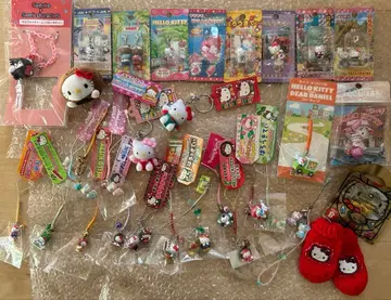 키티 지역 한정 일광화상 마스코트 키링 끈 매듭 묶음 판매 레어