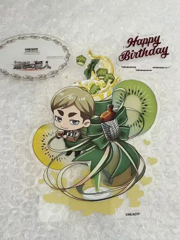 진격의 거인 엘빈 벌스데이 아크릴 스탠드