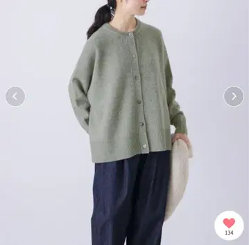 새상품급 카구레 크루넥 가디건 해밀턴울 풀오버