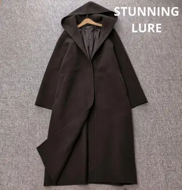 스터링 루어 후데트 리버 코트 울 더블 페이스 루즈핏 가을/겨울