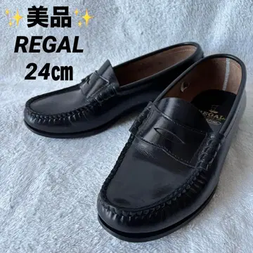 새상품급 REGAL 리갈 가죽 로퍼 블랙 24cm 일본제