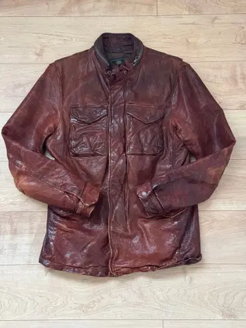 멘즈 비기 다크 브라운 가죽 자켓 M 사이즈