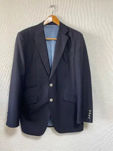 긴자 야마가타야 bref 네이비 블레이저 싱글 브레스