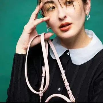 셀포드 비쥬 버튼 카라 부착 가디건 탈부착형 칼라 36 블랙