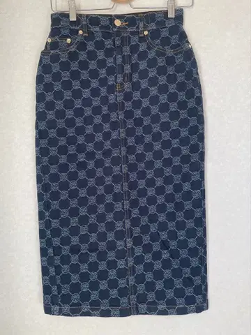 앙코키뉴 모노그램 자카드 타이트 스커트 [ S ]