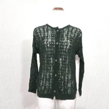 잔니로 주디체 시스루 니트 가디건 (36) 그린 계열 일본제