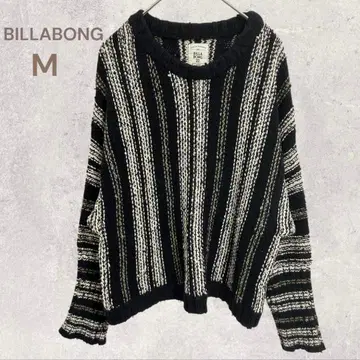 빌라봉 스트라이프 패턴 니트 캐주얼 모던 모노톤