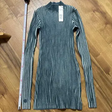 SPIRALGIRL 스트라이프 터틀넥 스웨터