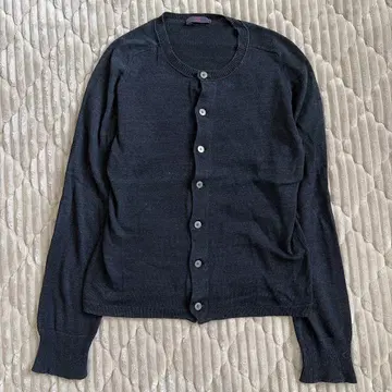 새상품급 45R 오가닉 코튼 니트 가디건 네이비 45RPM