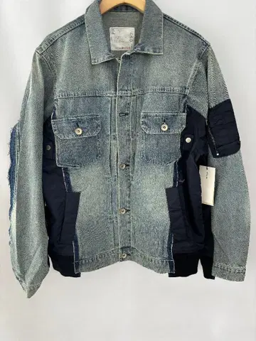 sacai Denim x Nylon Twill Jacket