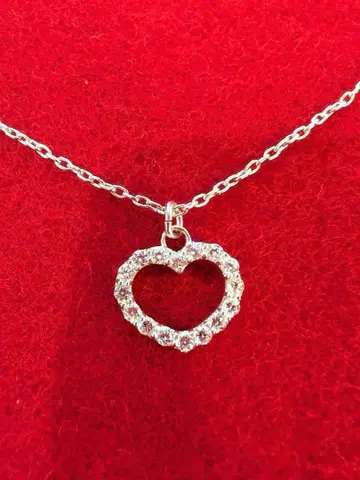 실버 925 하트 목걸이