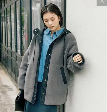 [ 리브 드와 ] 후드 보아 코트