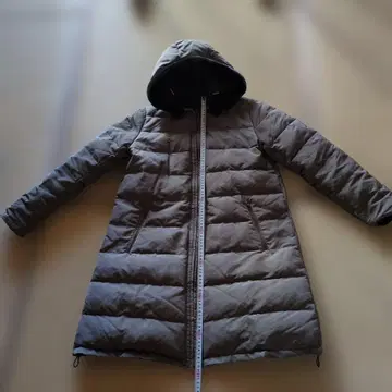 ESPRITMUR 후드 부착 퀼팅 다운 롱 코트