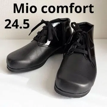 [새상품] Mio comfort 숏부츠 블랙 24.5 발등 너비 5E