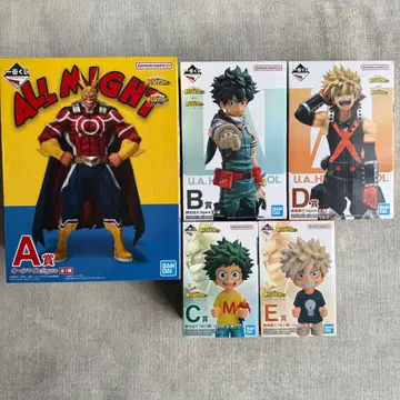 나의 히어로 아카데미아 두 사람의 동경 ABCDE 제일복권 피규어 5점