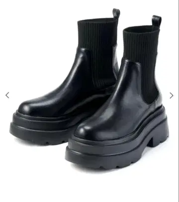 COCODEAL 사이드 고어 숏부츠 블랙 S 사이즈