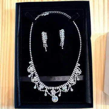 ROSEROSA 목걸이와 귀찌, 티아라 세트