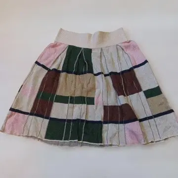 kahaju 카쥬 플리츠 스커트 체크 무늬 다색