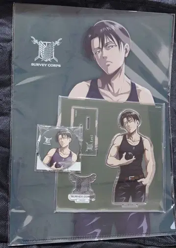 진격의 거인 음성 애니메이션 리바이 굿즈 3종 세트