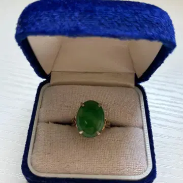 그린 컬러 그린 오벌컷 반지 유품 정리 1226-a33