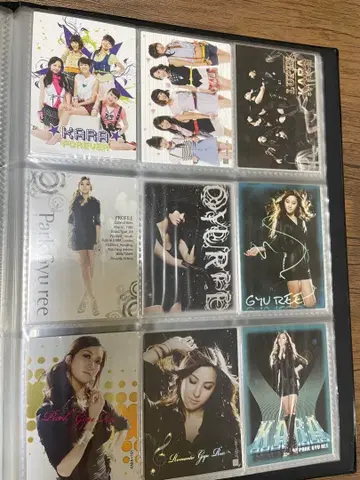 한국 가수 그룹 KARA 사진 카드 세트